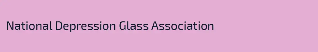 National Depression Glass Association